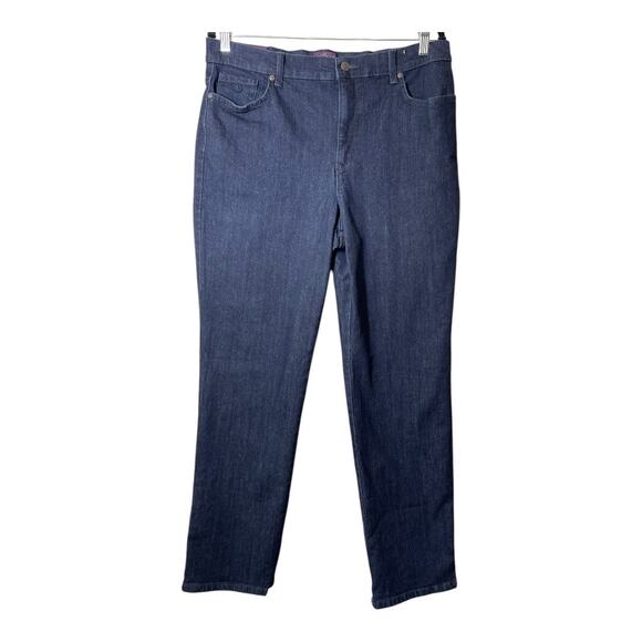 Gloria Vanderbilt Jeans Amanda Womens 14 NWT Dark Wash Tapered Leg Classic Rise - Picture 1 of 5